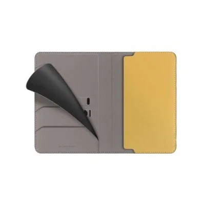 Holder Passport With Rfid-Blocking Uniq Belmont - Flint Grey (Flint Grey/Canary Yellow)